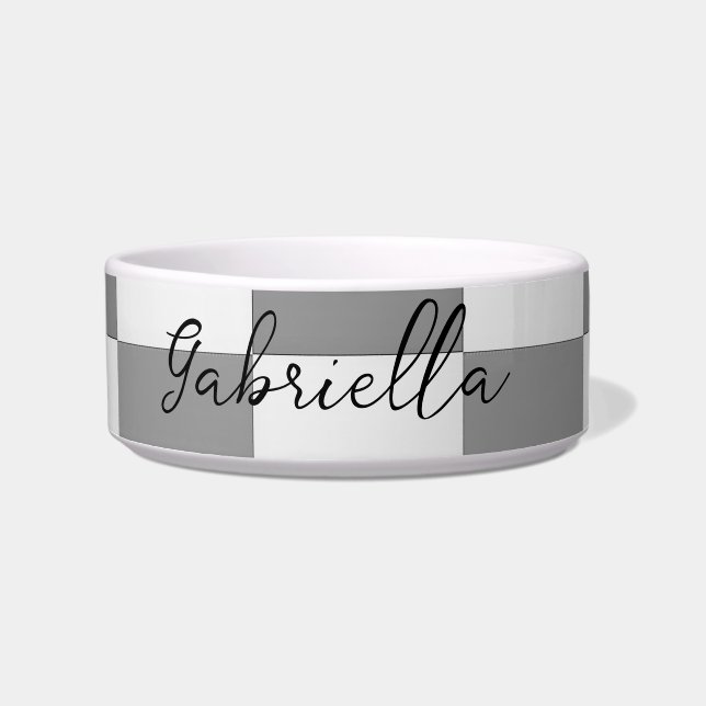 Écuelle Motif des blocs de contrôle gris de nom personnali (Devant)