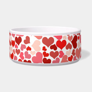 Écuelle Motif Des Coeurs, Coeurs Rouges, Amour