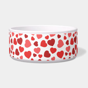 Écuelle Motif Des Coeurs, Coeurs Rouges, Motif Des Coeurs
