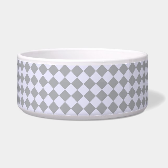 Écuelle Motif diamant en gris et lavande (Devant)
