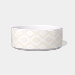 Écuelle Motif en diamant beige et blanc