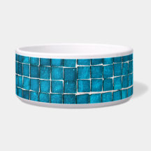 Motif en mosaïque bleue