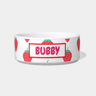 Écuelle Motif esthétique pour amateurs de fraises mignonne