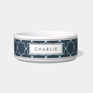 Écuelle Motif étoile personnalisé gris charbon et blanc