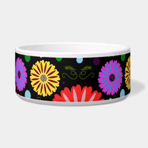 Écuelle Motif floral rétro lumineux d'art folklorique colo