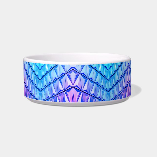 Écuelle Motif géométrique bleu et violet (Devant)