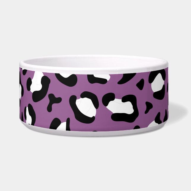Écuelle Motif léopard, Spots léopards, Leopard pourpre (Devant)