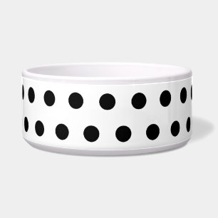 Écuelle Motif Polka noir et blanc. Spotty.