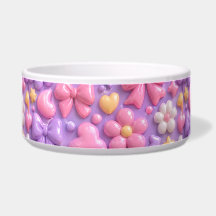 Motif sans couture de rubans et de cœurs pastel Ka