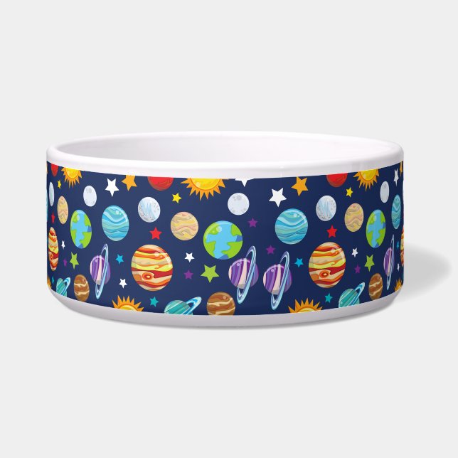 Écuelle Motif spatial, Planètes, Étoiles, Cosmos, Galaxie (Devant)