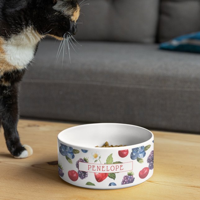 Écuelle Motif Summery Sweet Berry | Monogramme (Créateur téléchargé)