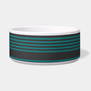 Écuelle motif turquoise et charbon de bois à cinq bandes
