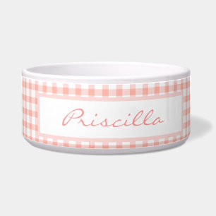 Écuelle Motif vérifié rose