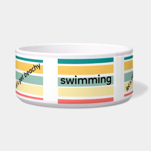Écuelle Multicolor faisons nager sur la plage et bronzer p