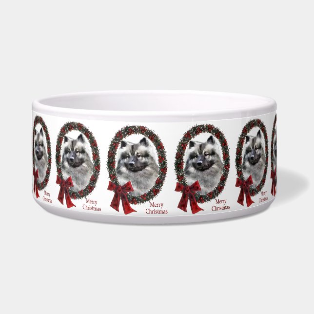 Écuelle Noël Keeshond (Devant)