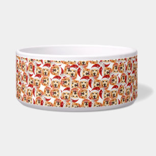 Écuelle Nom de retriever doré cool motif de Noël