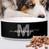 Nom Moderne Personnalisé Noir pour Animal de Compa