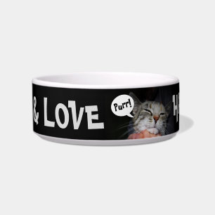 Écuelle Nourriture + Amour = Joyeux chat !