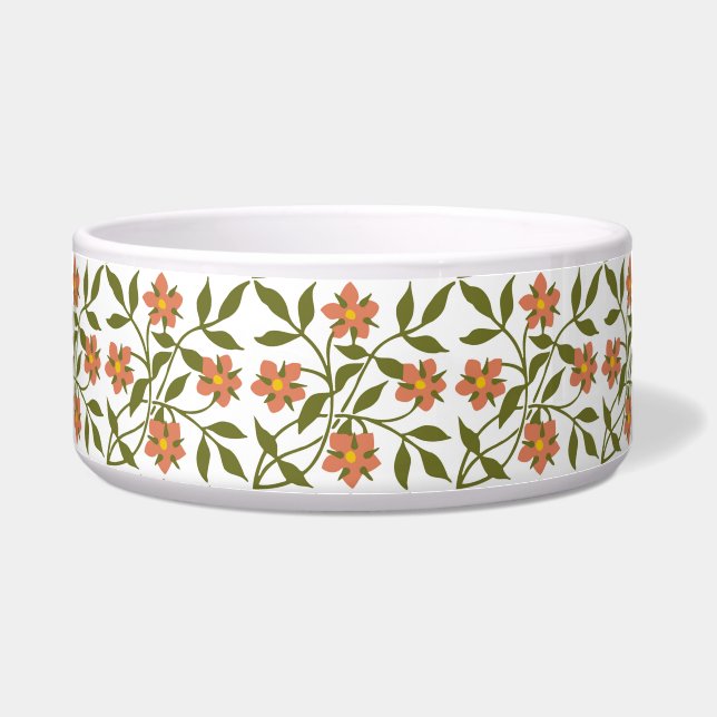 ÉCUELLE ORANGE FLEURS (Devant)