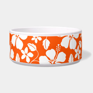 ÉCUELLE ORANGE HULA HAWAIENNE (HIBISCUS)