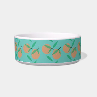 Écuelle Oranges Feuille Motif tiré main Bowl