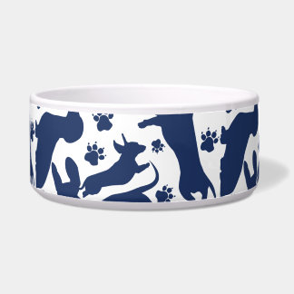Écuelle Oreiller à lancer Motif Dachshund bleu