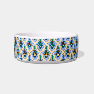 Écuelle Oriental Blue Jaune Marocain Arabe Tracery Art