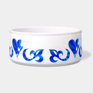 Écuelle Ornements Coeur arc-en-ciel avec papillon et Lily