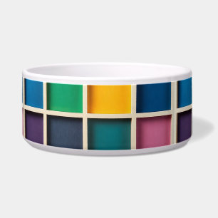 Écuelle Panneau de grille géométrique coloré