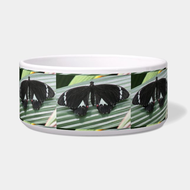 Écuelle Papillon noir et blanc en céramique poêle Bowl (Devant)
