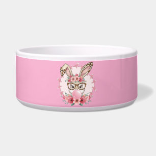 Écuelle Pâques mignonne Floral Bunny Leopard cadeau