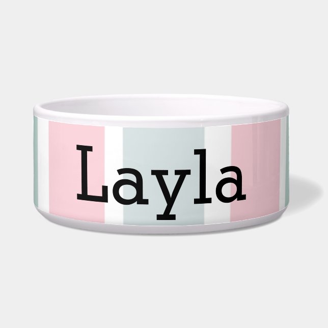 ÉCUELLE PASTEL POULET STRIPED (Devant)