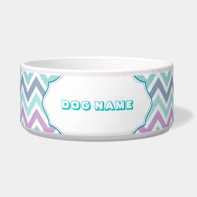 Écuelle Pastel Tones Seamless Chevron Motif (Devant)