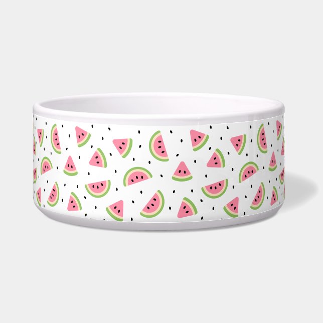 Écuelle Pastèque rose, Graines de pastèque, Motif d'été (Devant)