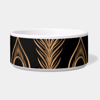 Écuelle Peacock Feathers, Luxury Oriental Motif.