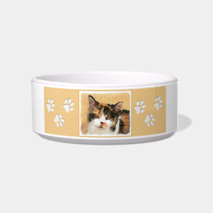 Écuelle Peinture de chat Calico - Cute Original Cat Art