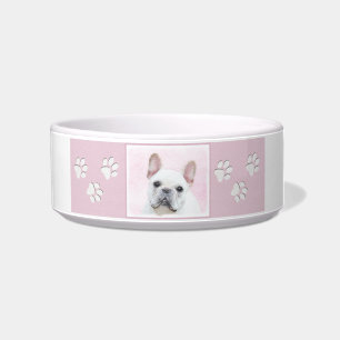 Écuelle Peinture française de Bulldog (Crème/Blanc) - Art 