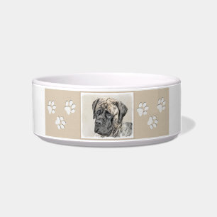Écuelle Peinture mastiff anglaise (Brindle) - Dog Art