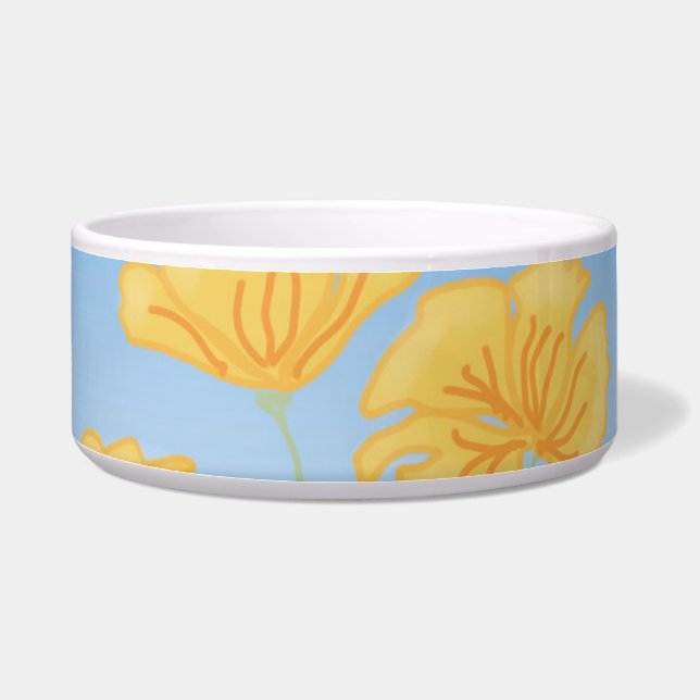 Écuelle Pépites de Californie en céramique Pet Bowl (Droite)