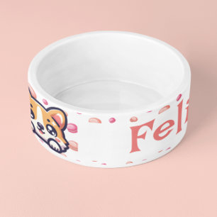 Écuelle Personnalisé Chien Chat Pet Bowl Dish Cadeau
