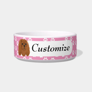Écuelle Personnalisé Ruby Cavalier King Charles Spaniel  
