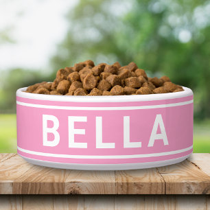 Écuelle Personnalisé Simple Bold Nom Modèle Aliments pour