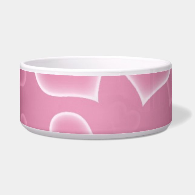 Écuelle Pet Bowl à fleurs roses (Devant)