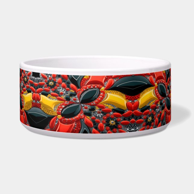 Écuelle Pet Bowl avec Allemagne Couleurs Conception abstra (Devant)
