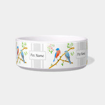 Pet Bowl Avec Bleu Oriental Et Texte