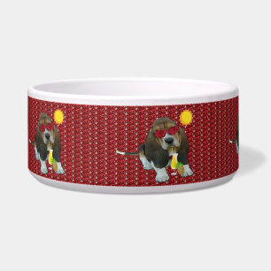 Écuelle Pet Bowl Basset Hound Heure d'été