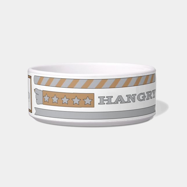 Écuelle Pet DOG Bowl Medium "FEED ME HANGRY" (Droite)