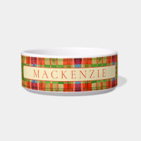 PET LOVE Céramique Pet Bowl / Mac Rae Tartan