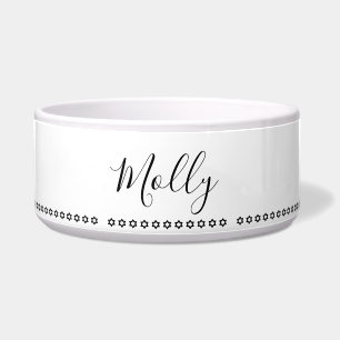 Écuelle Petit Étoiles Personnalisé Pet Food Bowl - HAMbWG
