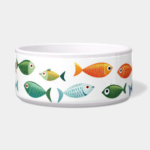 Écuelle Petit Poisson Coloré Cartoon Pet Bowl